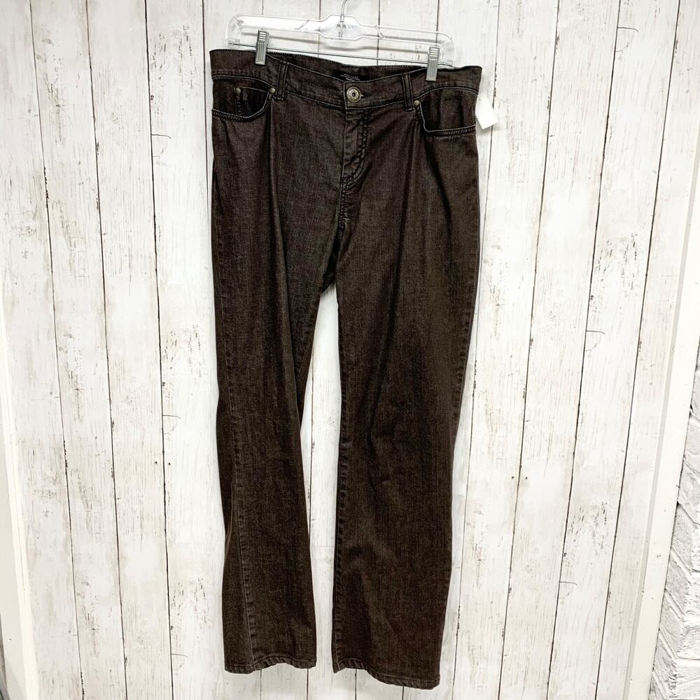 Weekend Max Mara Pants Women Straight Fit W9 Stretch Jeans Black Casual Preppy